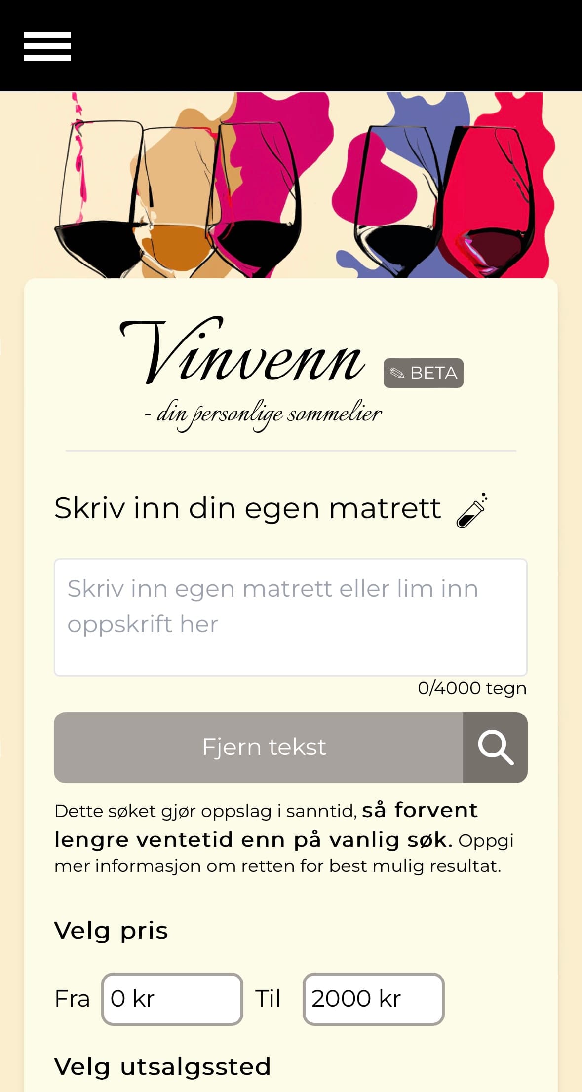 Visning av landingsside